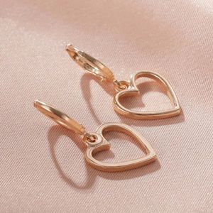 💕Gold Heart Hoop Earrings